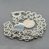 Estate Tiffany & Co. SS Heart Tag Toggle Necklace