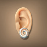 Estate Georg Jensen SS Torun Continuity Clip On Earrings