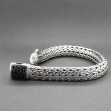 Estate John Hardy SS 1.00ctw Sapphire Icon Bracelet