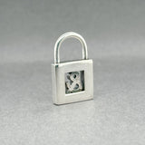 Estate Tiffany & Co. SS & Padlock Pendant