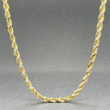Estate 14K Y Gold 2.9mm 24” Rope Chain