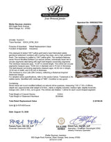 Estate 14K Y Gold 9.52ctw Citrine Leaf Necklace