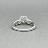 Estate 14K W Gold 0.84ctw G-H/SI1-I2 Diamond Eng. Ring