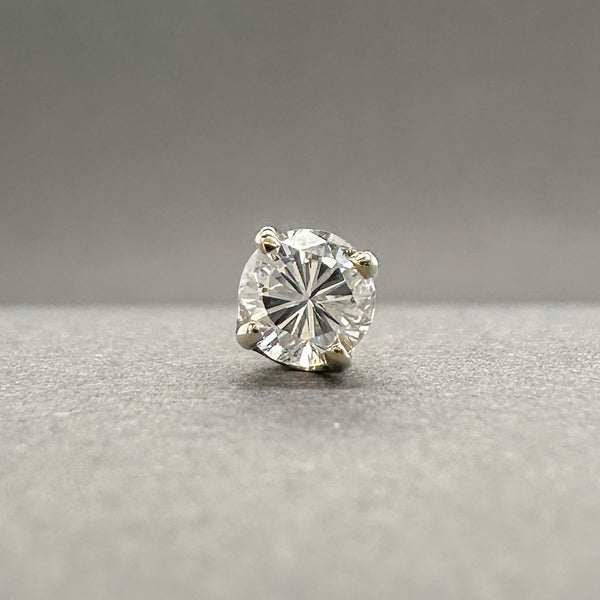 Estate 14K R Gold 0.20ct I/SI2 Diamond Single Stud Earring