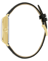 Men's Bulova Sinatra Watch Gold Tone with Black Leather Band 97B243