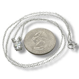 SS 1.00ct  F-G/VS2 Lab Created Solitaire Diamond Pendant