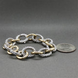 Estate David Yurman SS 18 Oval Link Bracelet