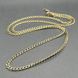 Estate 14K Y Gold 3.39mm 25.5” Curb Link Chain