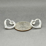 Estate Tiffany & Co. SS Peretti Open Heart Stud Earrings