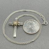 Estate Tiffany & Co. SS 18 Cross Pendant