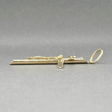 Estate 14K Y Gold 47.68mm INRI Crucifix Pendant