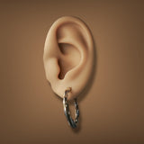 Estate 14K TT Gold 25.32mm Twisted Hoop Earrings