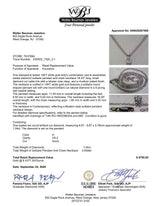 Estate 14K W Gold 1.04ct H/VS2 Diamond Solitaire Pendant