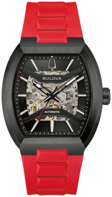 Men's Bulova Watch Red and Black 98A341