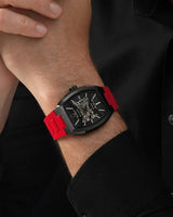 Men's Bulova Watch Red and Black 98A341