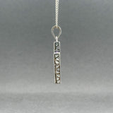 Estate 14K W Gold 0.20ctw H-I/SI2-I1 Diamond Cross Pendant