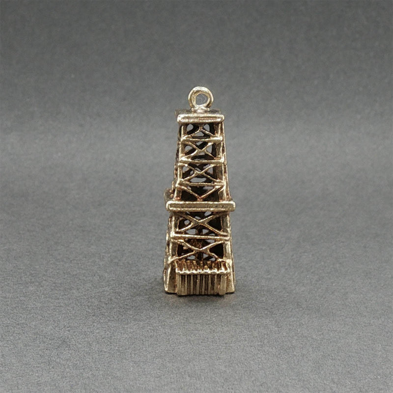 Estate 14K Y Gold Oil Drill Tower Charm