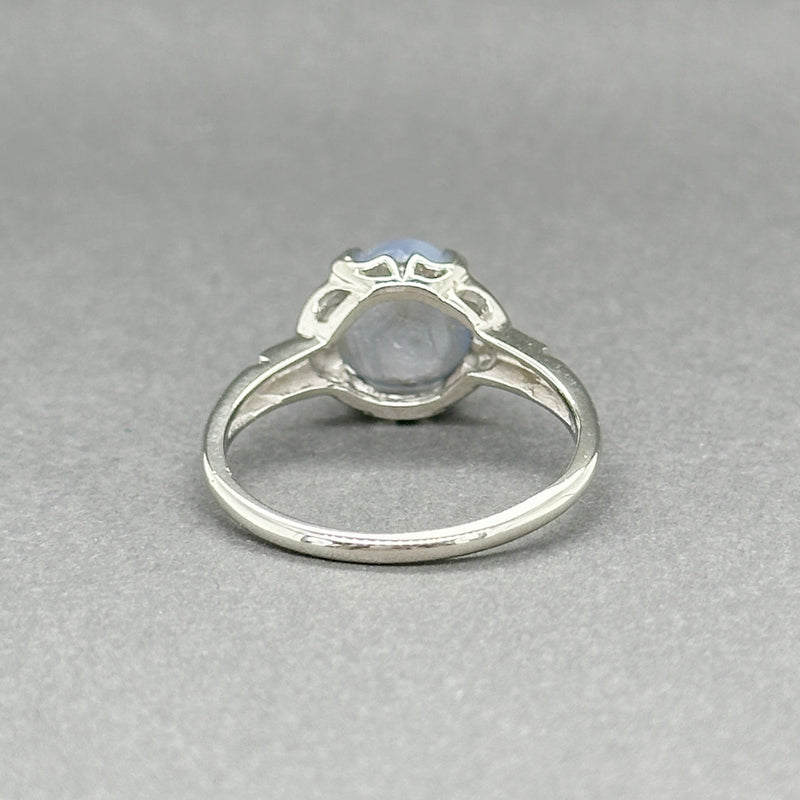 Estate 14K W Gold 6.08ct Star Sapphire Ring