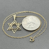 Estate 14K Y Gold Star of David Pendant
