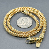 Estate 18K Y Gold 4.8mm 17” Rope Chain