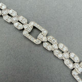 Estate Platinum Art Deco 7.16ctw H-I/VS2-SI1 Diamond Bracelet