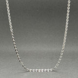 Estate 14K W Gold 2.3mm 20” Cable Chain