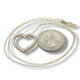 YGP Sterling 1ctw F-G/VS2 Lab Created Diamond Heart Pendant