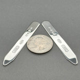 Estate Tiffany & Co. SS 1837 Collar Stays