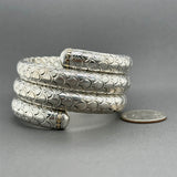 Estate John Hardy SS 18 Naga Triple Wrap Bracelet