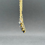 Estate 14K TT Gold 2.75ctw Sapphire & 0.22ctw Diamond Necklace