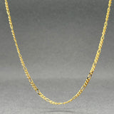 Estate 18K Y Gold 1.7mm 24” Figaro Chain