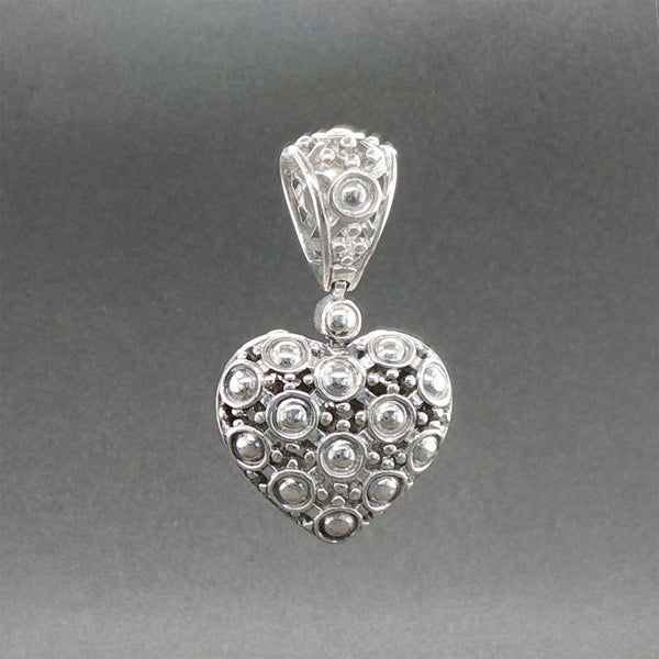 Estate John Hardy SS 18 Dot Heart Pendant