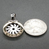 Estate Bulgari 14K TT Gold Tondo Sun Pendant