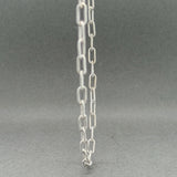 Estate 14K W Gold 3.5mm 16” Paperclip Link Chain