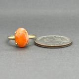 Estate 14K Y Gold 3.63ct Fire Opal Ring