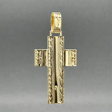 Estate 18K Y Gold 48.78mm Crucifix Pendant