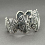 Estate David Yurman SS Coil Cable Cuff Bracelet