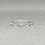 Estate 18K W Gold Coin Edge Ring