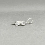 Estate 14K W Gold 0.03ct J/I2 Diamond Star of David Pendant