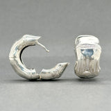 Estate John Hardy SS Bamboo Huggie Earrings