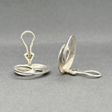 Estate Georg Jensen SS Torun Continuity Clip On Earrings