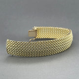 Estate 14K Y Gold Wide Fancy Link Bracelet