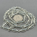Estate SS 8.1mm 28.25” Fancy Bar Link Chain