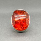 Estate SS Amber Cocktail Ring