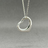 Estate Tiffany & Co. Peretti SS 16mm Open Heart Pendant