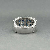 Estate 14K W Gold 1.08ctw Sapphire & 0.43ctw Diamond Ring