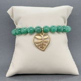 Estate Tiffany & Co. Picasso 18K Y Gold 75.50ctw Aventurine Villa Beaded Bracelet