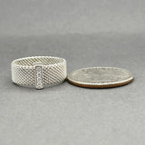 Estate Tiffany & Co. SS 0.08ctw Diamond Somerset Ring