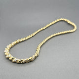 Estate 18K Y Gold 1.34ctw F-H/SI1 Diamond Link Necklace