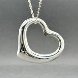 Estate Tiffany & Co. Peretti SS 35mm Open Heart Pendant